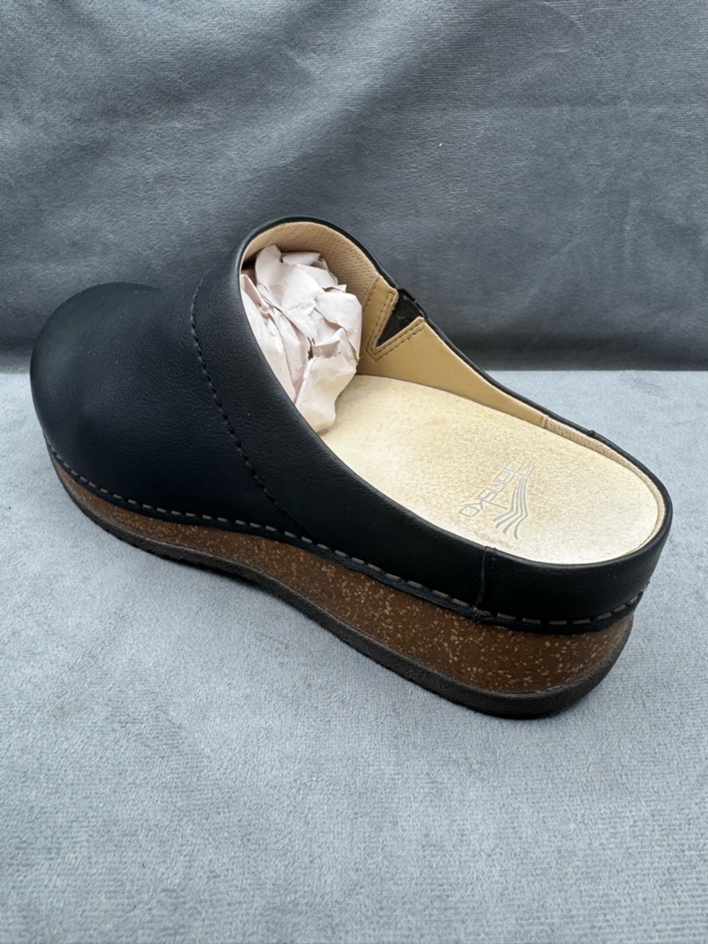 Dansko Mariella Mules Women’s Size 7.5 Black Leather Slip-On - Picture 6 of 14